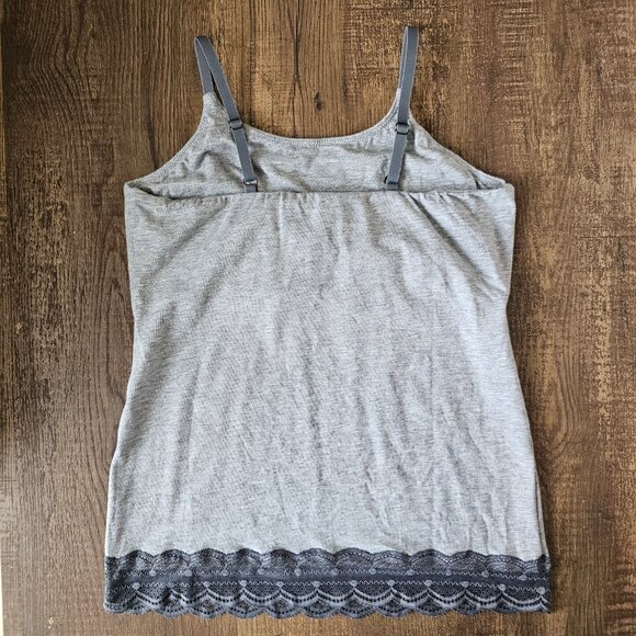 NWT!! Cosabella Avi Cotton Tween Spaghetti Strap Camisole Tank, Heather Gray - Picture 2 of 8